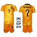Günstige Niederlande Steven Bergwijn #7 Babykleidung Heim Fussballtrikot Kinder WM 2022 Kurzarm (+ kurze hosen)